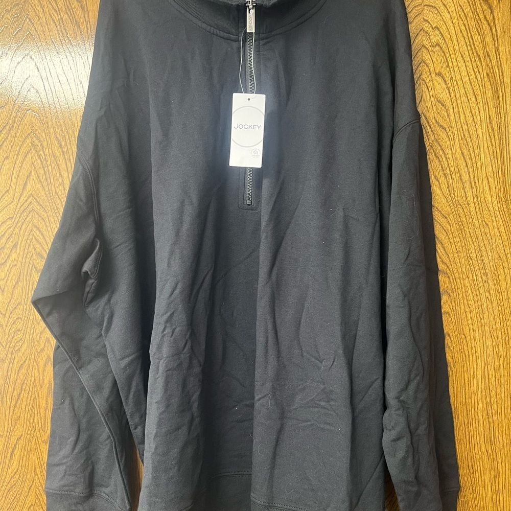 Jockey Black Zip Up Sweater